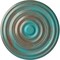 Ekena Millwork Carton Ceiling Medallion (For Canopies up to 3 3/4"), 17 3/4"OD x 1 3/8"P, Copper Green Patina CM18CACGS - alternate 1